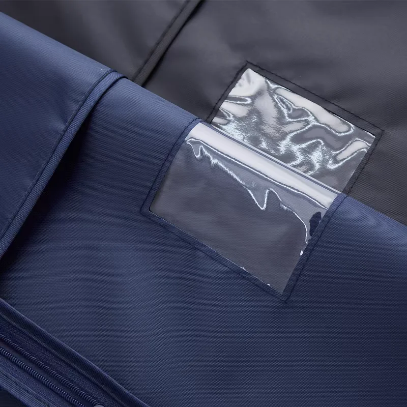 New Custom Logo Dust Protector Zipper Eco Friendly Reusable Luxury Non Woven Jacket Coat Dress Clothes Garment Suit Cover Bags