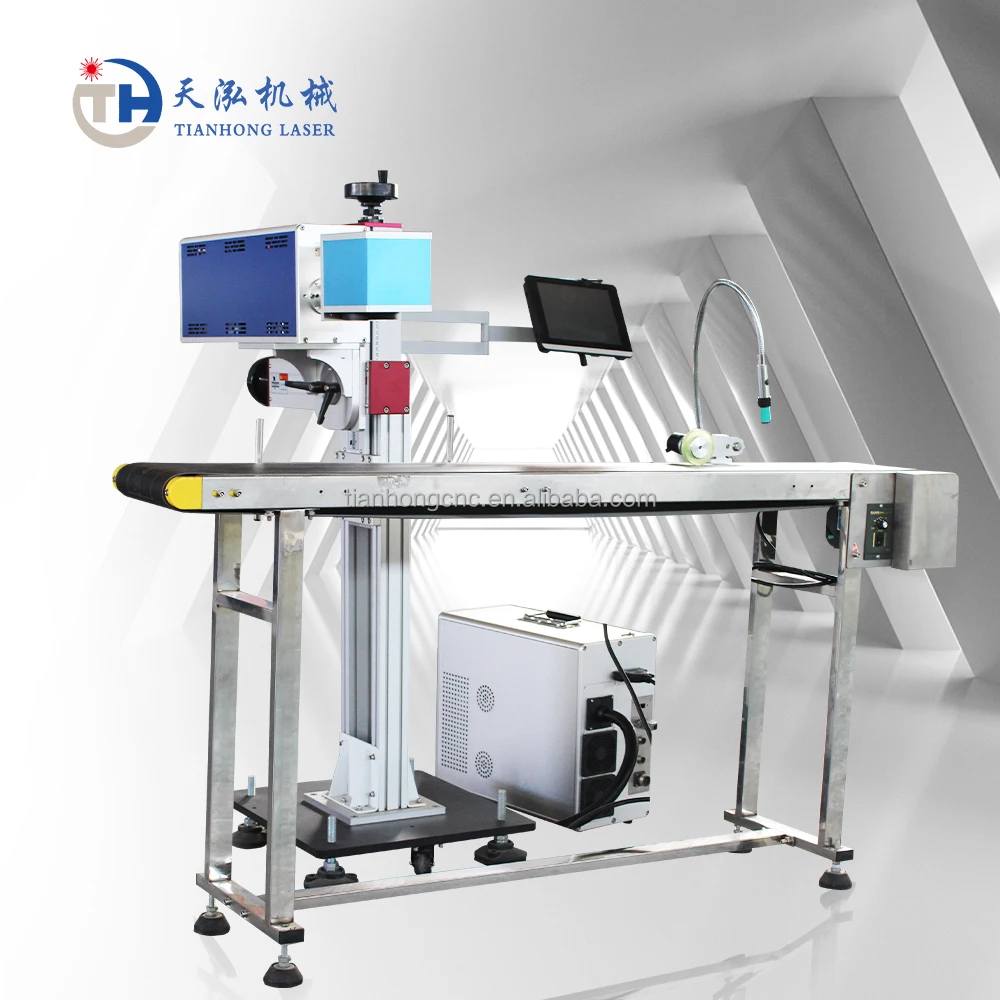High Speed Auto Online Powermark Flying Co2 Laser Marking Machine Davi Source