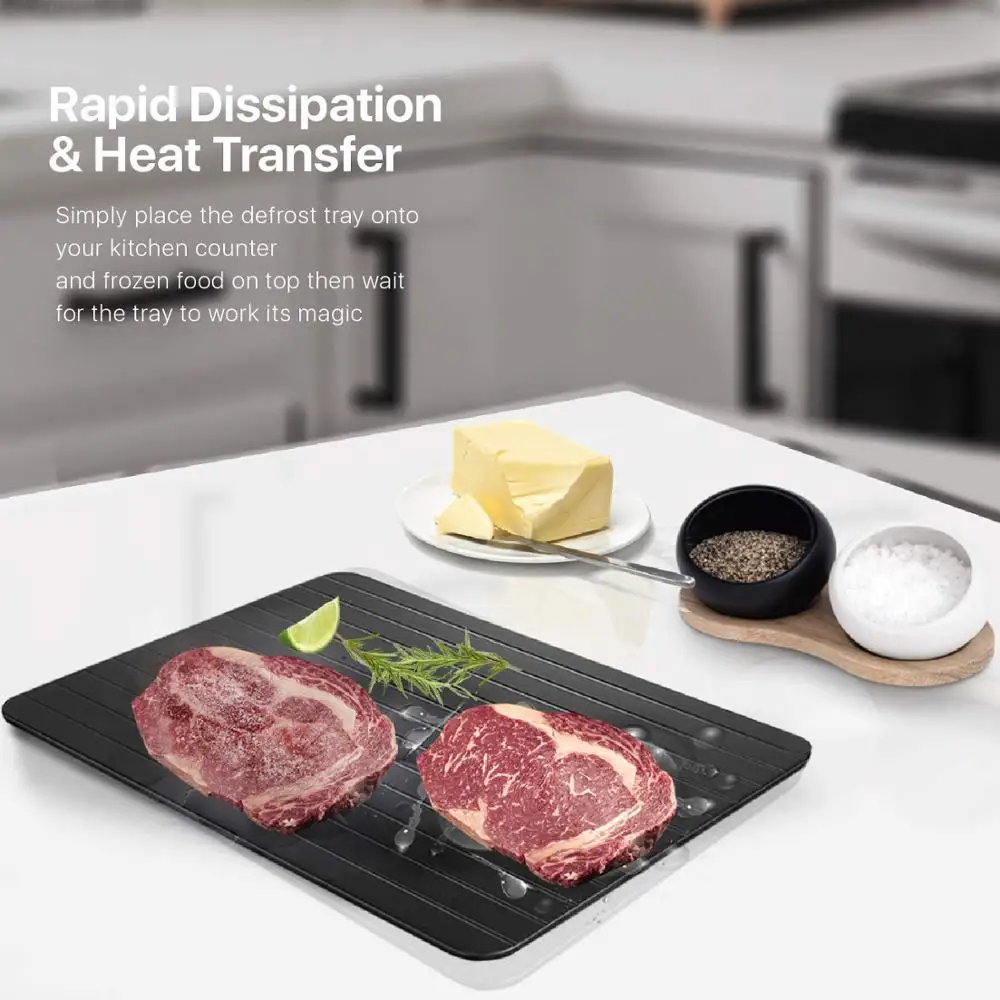 2019 Amazon Best Selling Products Safest Way Thawing Plate To Defrost Meat Fast Defrosting Tray for Frozen Food