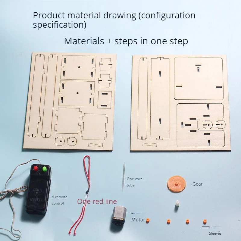 High Quality Science Model DIY Elevator with remote control for Kids