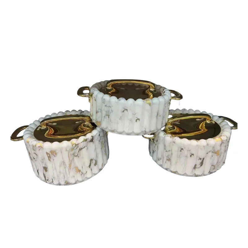 Cook Dinnerware 3pcs set kitchen container set for food storage & container 1.5L+2L+2.5L insulated hot pot casserole set