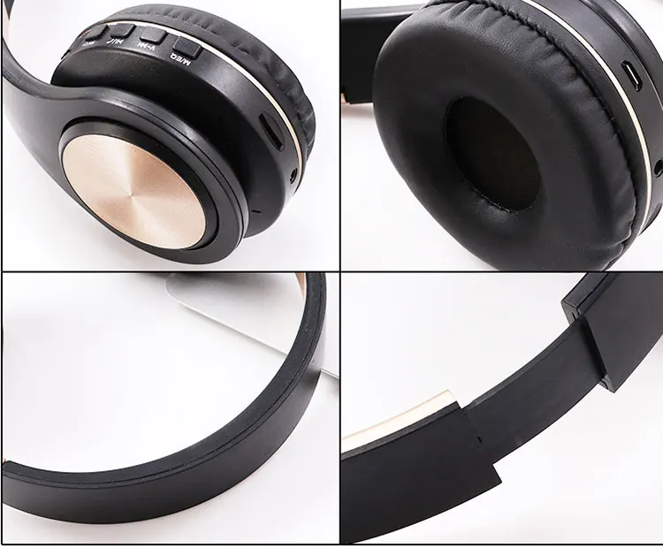 Memory card dj wireless gaming headphone custom yellow overhead pc headphones