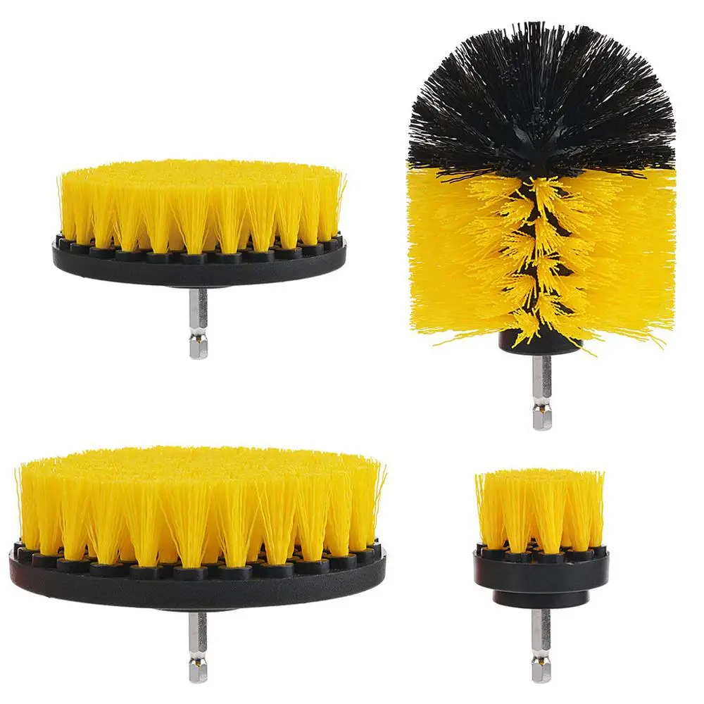 
12 Piece Drill Brush Scrub Pads Power Scrubber Cleaning Kit All Purpose Cleaner Scrubbing Cordless Drill for Cleaning Pool 