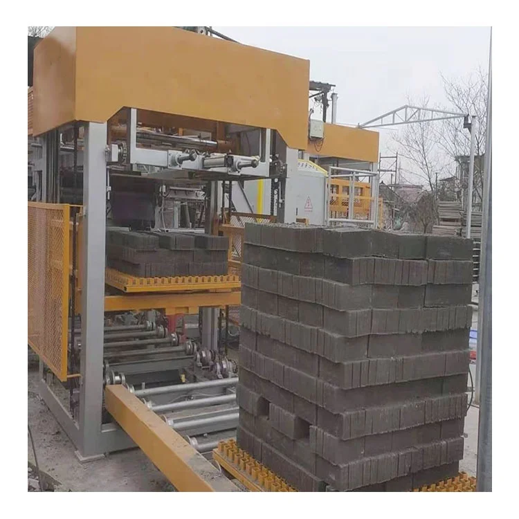 Cement brick packing machine and cube machine
