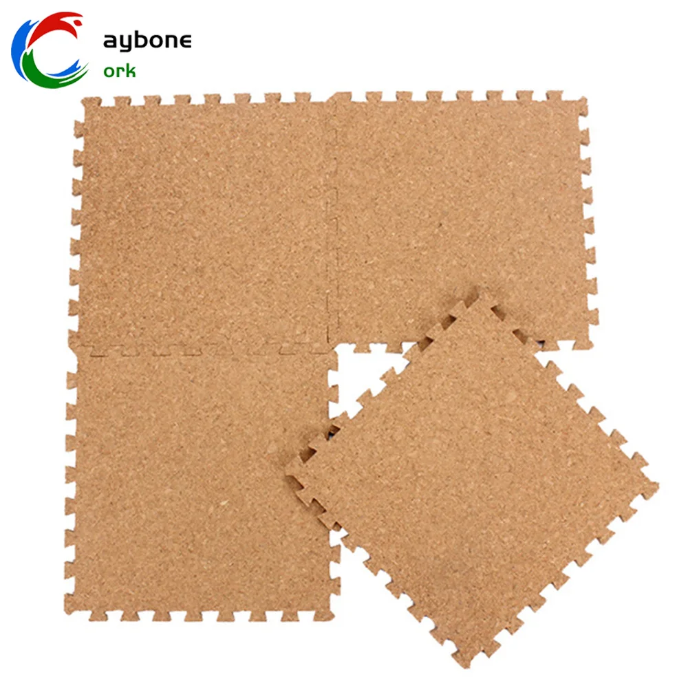 Eco-friendly Kindergarten Floor Cork Mats Soft Wood Waterproof Carpet Rug Protector Mat for Children Playing Puzzle Pads Style
