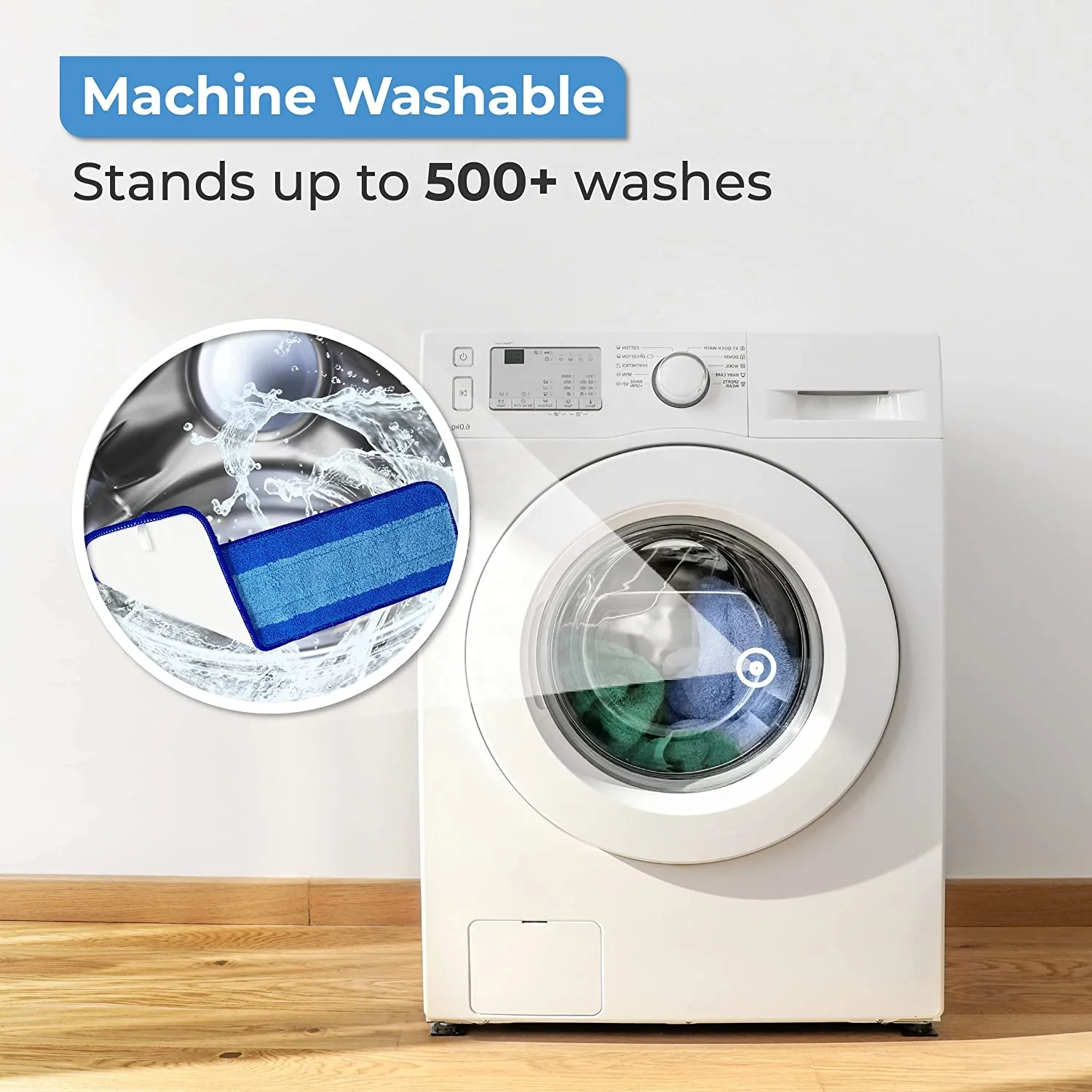 Compatible with Bona Customizable Commercial Use Quick Connect Aluminum Flat Mop Pads Reusable House Floor Dust Mop