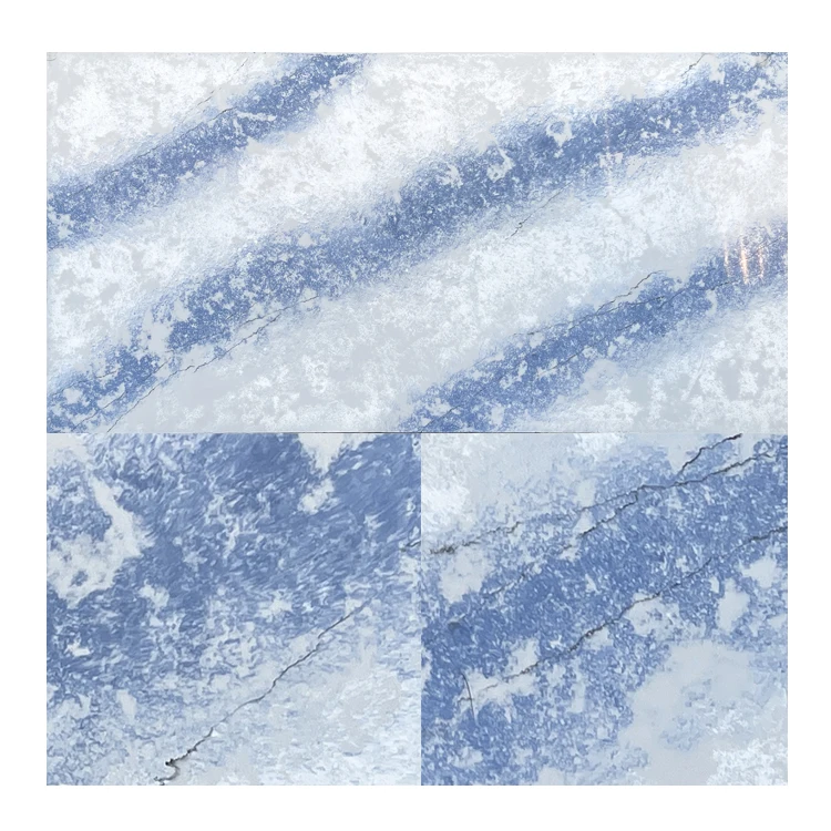 7396 blue Carrara White Marble Slab Stone Carrera Marble for Countertops and Flooring