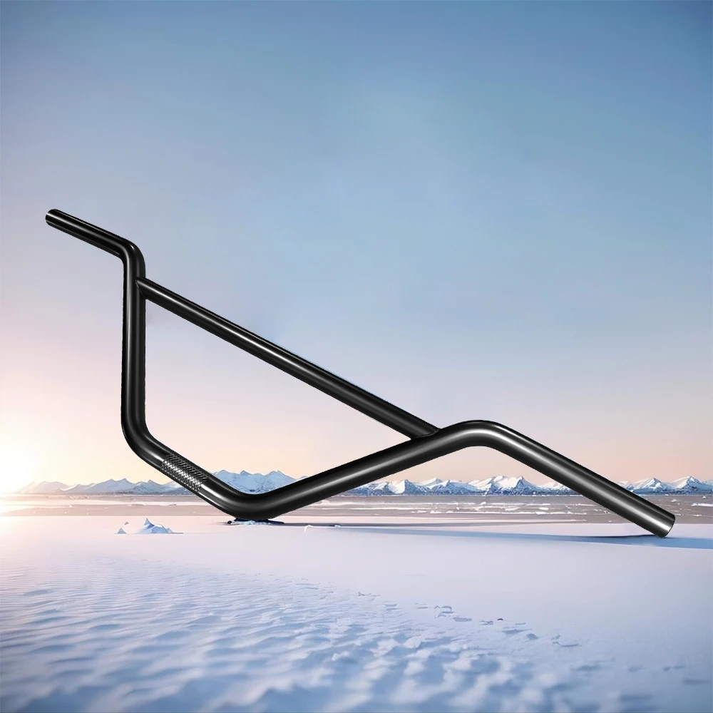 Funsea Bicycle Handlebar Wheelie Stunt Cruiser Big BMX Handle Bar Chromoly 4130 For 22.2mm Stem Cycling 740mm Black CP Zeus2