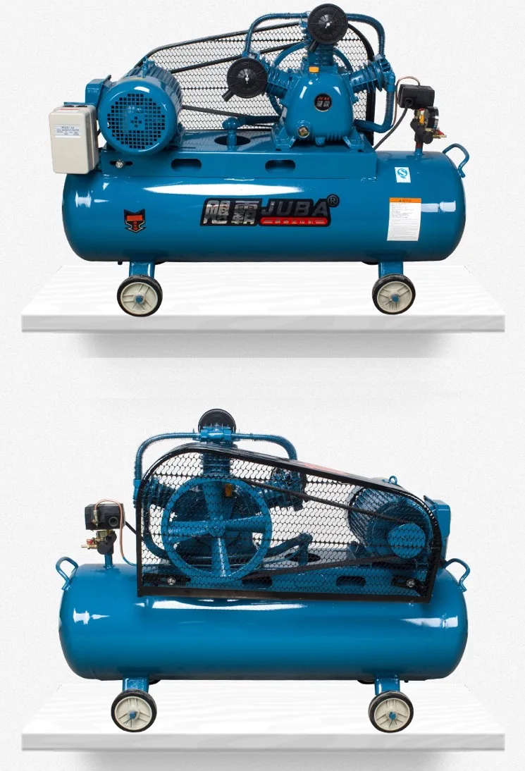 AC power portable electric belt driven air compressor 200l high pressure piston mobile price