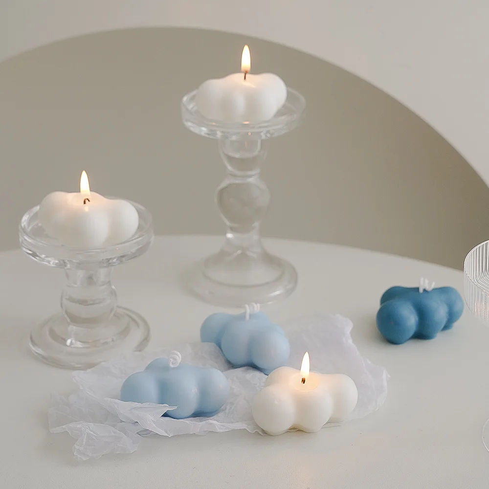 #10028S Manufacturer supply cloud aromatherapy candles ins room creative cross-border gifts cute handmade birthday candle