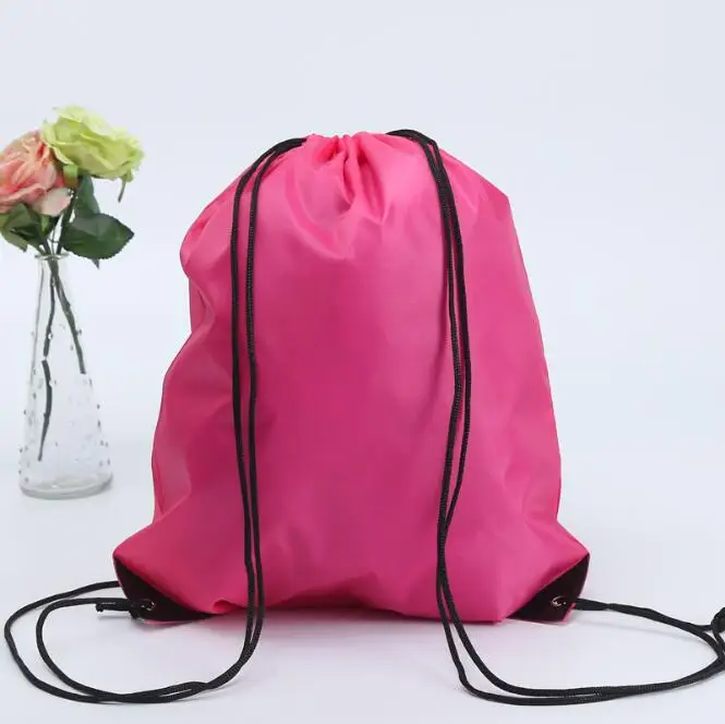 Wholesale Price Colorful Non Woven Material Backpack Drawstring Bag  With Printed Logo