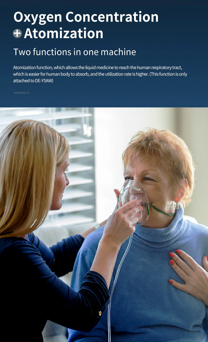 High Durability Factory Directly High Quality  nebulizer machine Oxygen Generator 5L medical oxygen concentrator