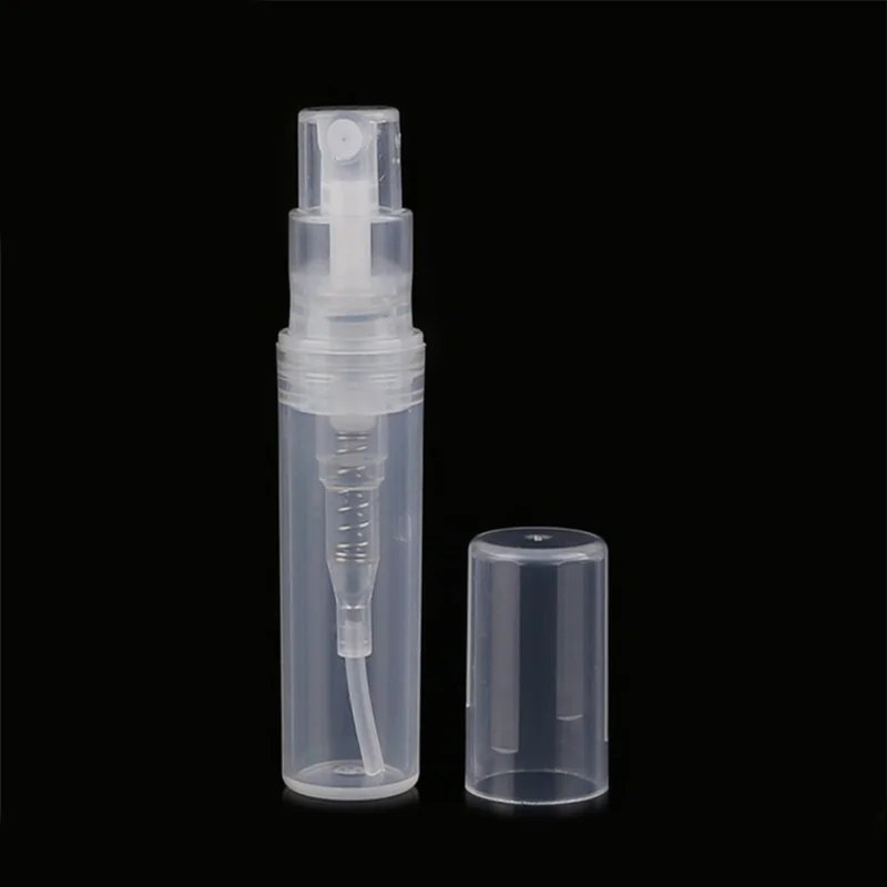 2ml 3ml 4ml 5ml 10ml empty snap refillable plastic crimp sprayer small trial vials sample perfume atomizer bottle