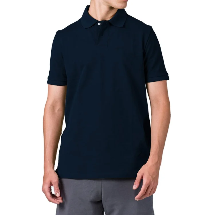 Metro Men Summer Casual Sport Gym Slim White Cotton Short Sleeve Golf Polo