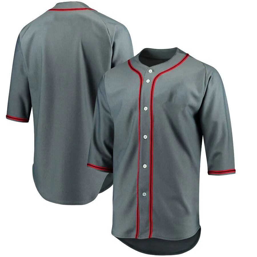 Custom letter embroidered baseball shirt style wholesale baseball jersey v neck 100% polyester for men baseball jersey