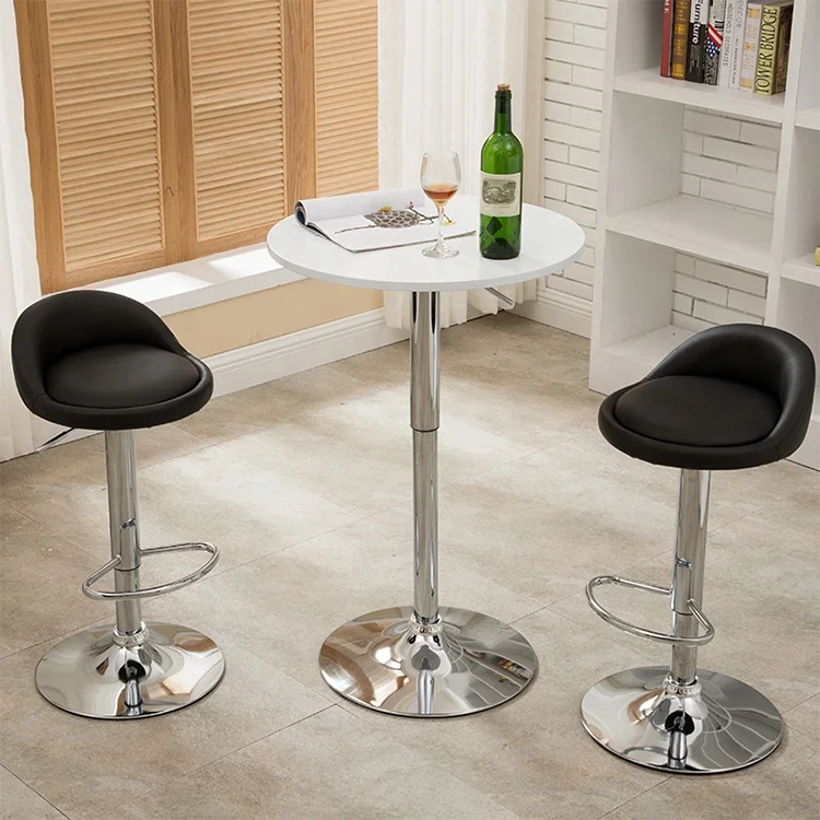 Bar Stools Leather Modern Hydraulic swivel dinning chair leather bar stool