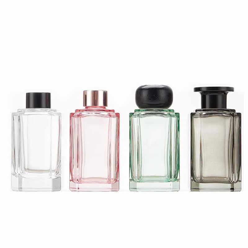 ODM/OEM 100ml 200ml Reed Diffuser Glass Bottle with lid Aromatherapy Bottle home decoration