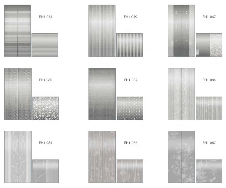 Small Shaft Energy Saving Mirror Etching Cabin Villa Elevator FUJI Home Elevator