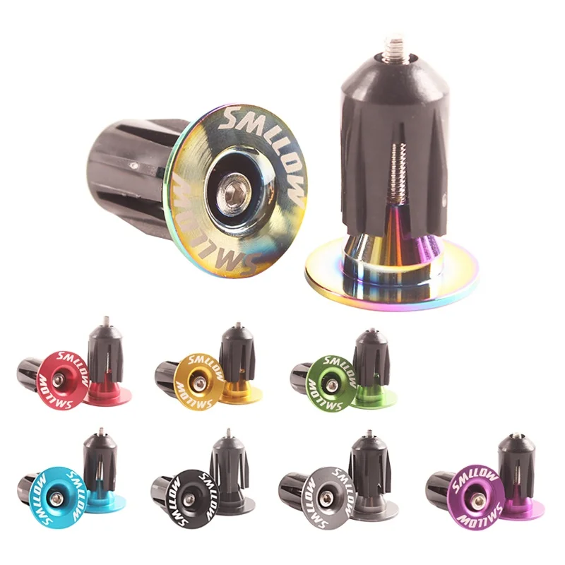 Bicycle Bar End Plugs Universal Bike Handlebar End Caps Lightweight Aluminum Bike Grip Ends for Bicycle handlebar