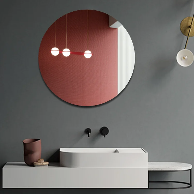 
High Quality Acrylic Customizable Fall Resistant Bedroom Square Mirror Wall Sticker 