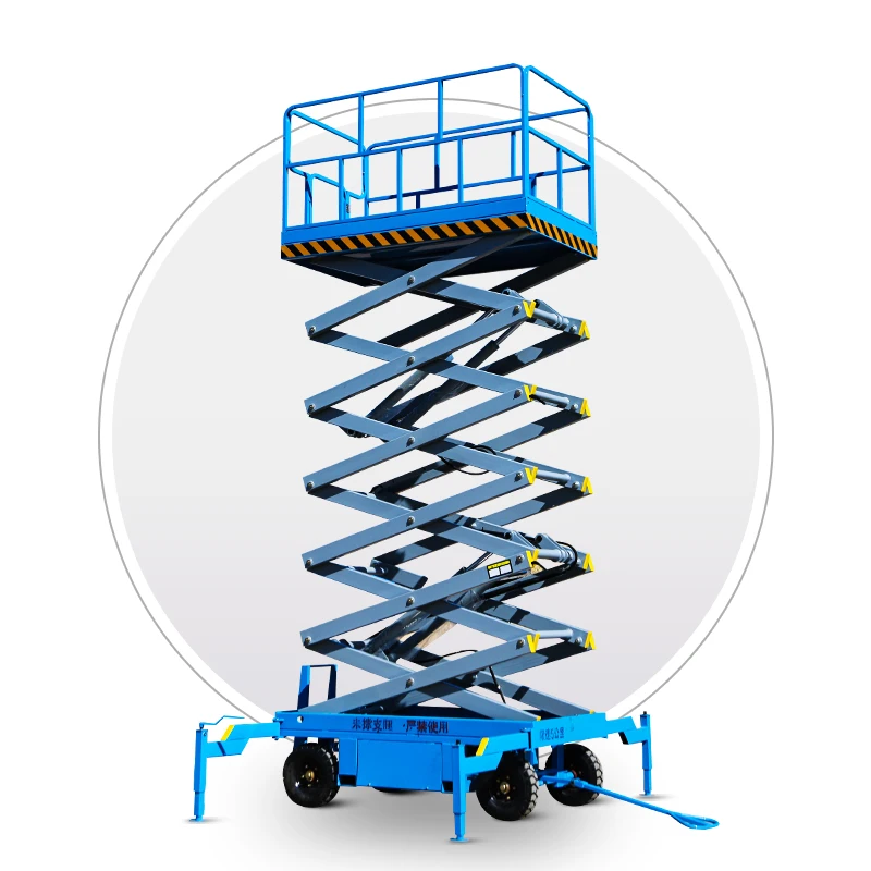SHANDING Scissor Structure Lifts Smoothly Aerial Lift Platform for Advertising Installation