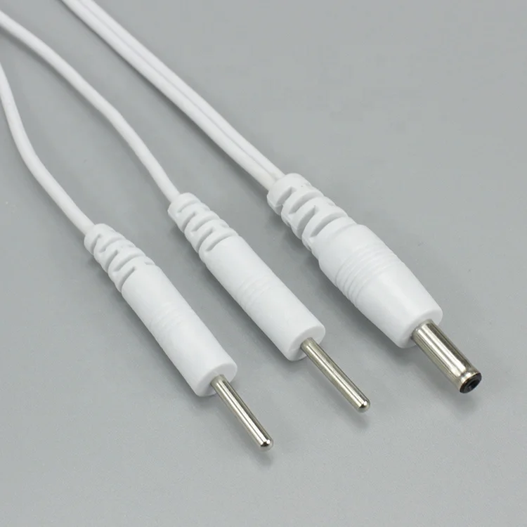 DC 3.5 to 2 pin tens wire cable for tens massage therapy machine electrode cable