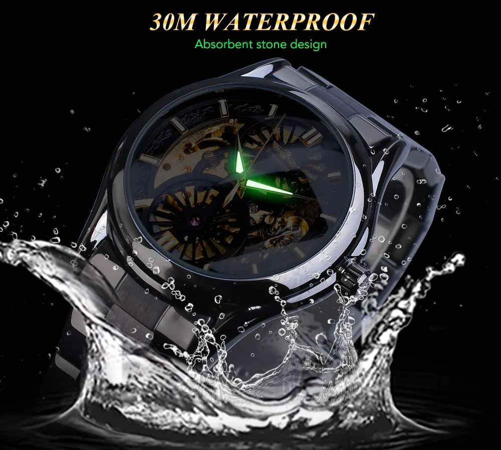 Winner Watch SLZg105 Luxury Automatic Mechanical Watches Men Wrist Gift Watches Stainless steel Wristwatch Relogio Masculino
