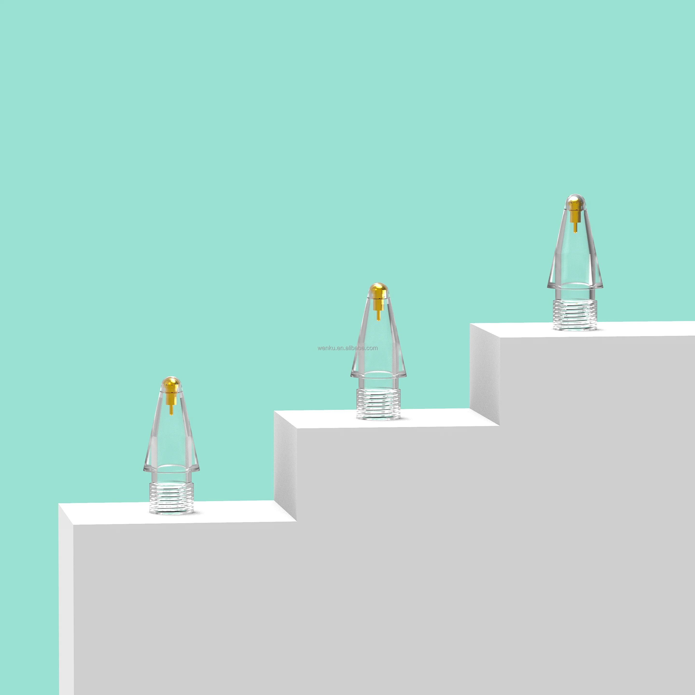 Replacement pencil tips extra transparent nibs for ipencil touch pen accessory compatible with iPad