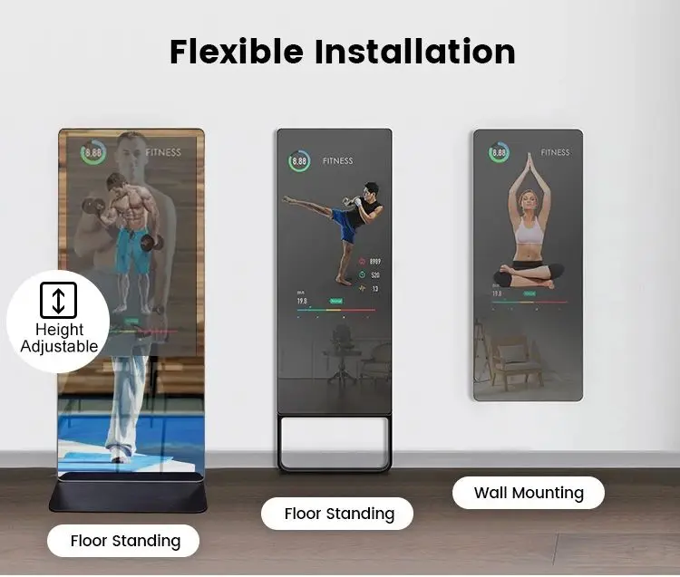 75 65 43 32 Inch 2000 Nits Wall-mounted Advertising Machine HD Hanging Digital Marketing and Advertising Electronic