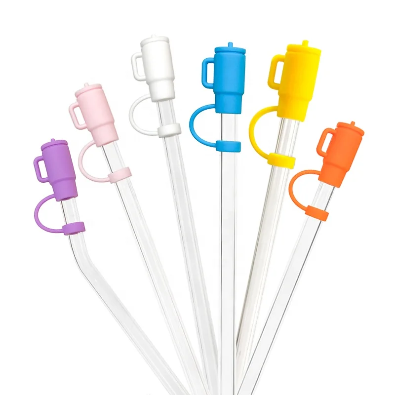 Оптовая продажа изготовленные на заказ силиконовые соломенные насадки для чашек Stanley