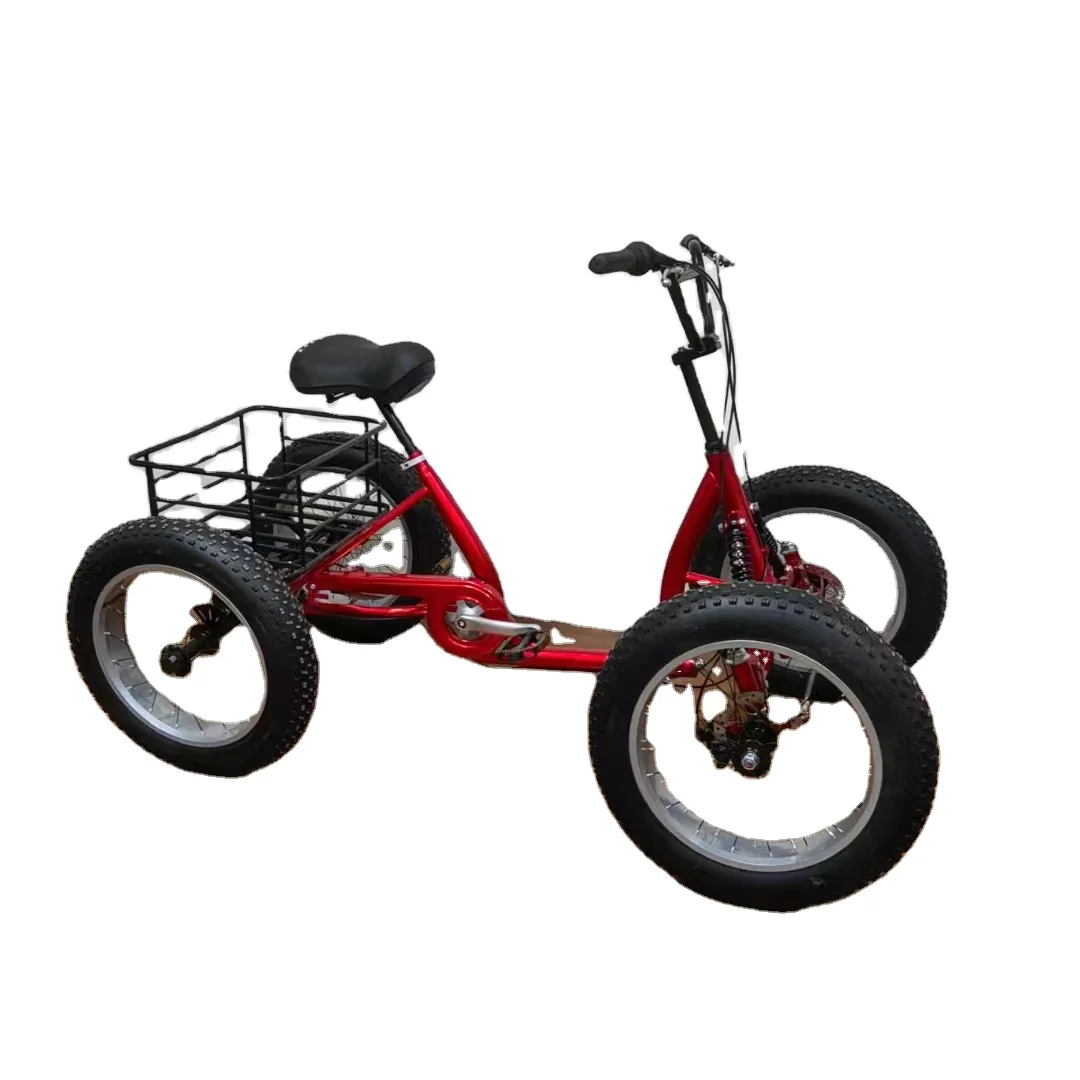 Freight Bicycles Fat Tire Off-road Pedals Four Wheeled Bicycles Three Wheeled Snow Four Wheeled Bicycles