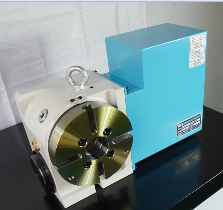 Precision Bronze Alloy Worm Gear Drive Cnc Rotary Table 170mm Universal Dividing Head 4th Axis Nc Rotary Table