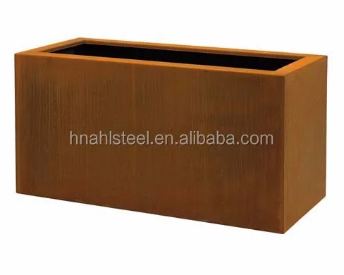 Оптовая продажа предварительно выветриваемые наружные кортеновые стальные рубашки прямоугольные за штуку