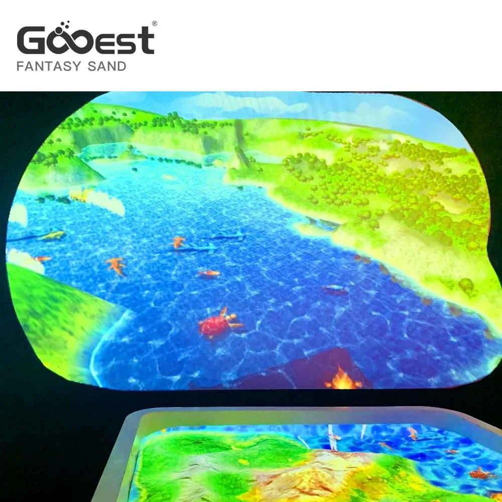 Hot sale indoor playground interact game  sandbox  projection