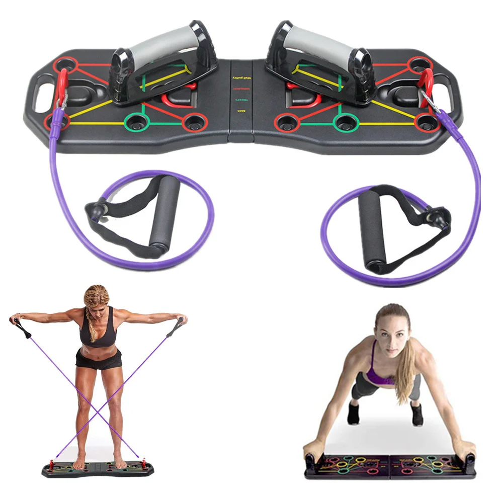 home exercise balance system custom logo multi fungtion  12 in 1muscle portable power press foldable push up board