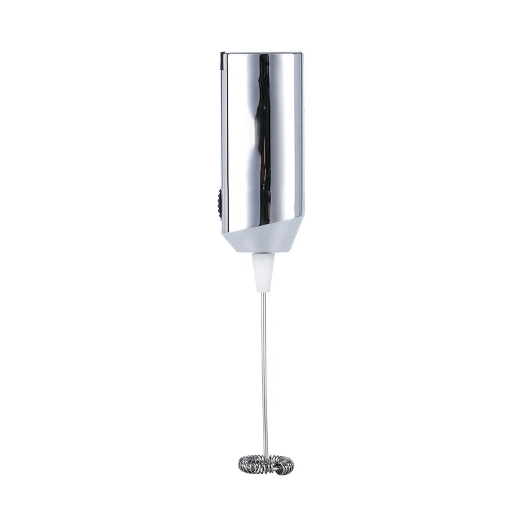 New Hand Held Electric Coffee Mixer Automatic Milk Frother Battery Operated Maker Milk Stainless Steel Coffee Frother