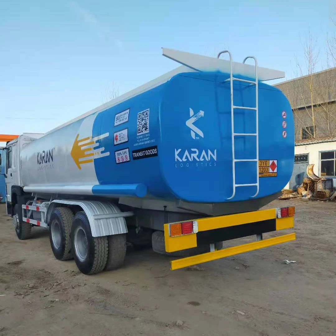 Used High Quality 20000L Sinotruck HOWO 6X4 Second Hand Fuel Tanker Trucks