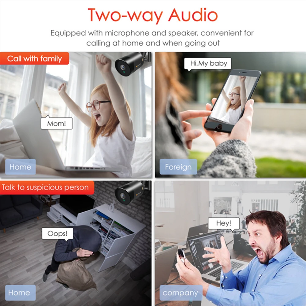 Newest 1080P CCTV Camera 2MP HD Indoor Outdoor Waterproof Analog Sony Sensor Bullet AI Motion Delection P2P Surveillance Camera