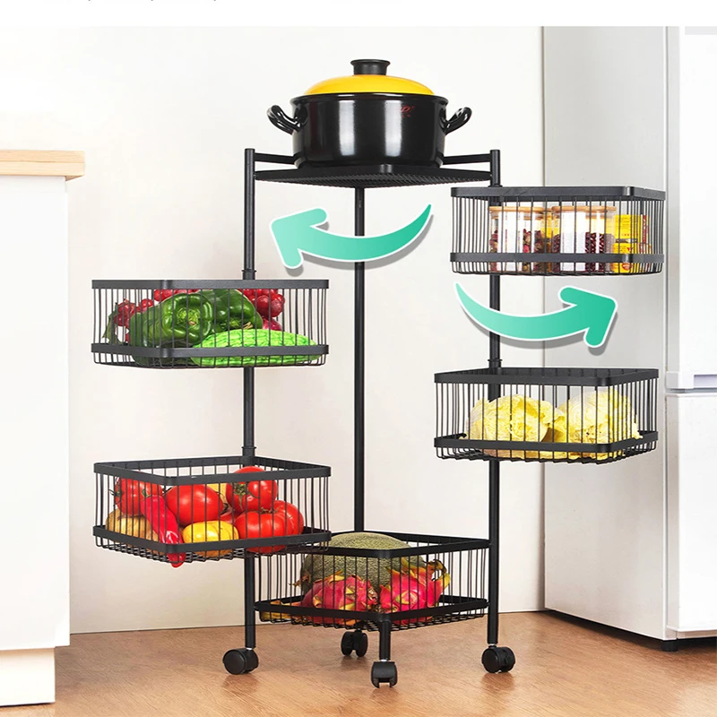 Original Factory Newest Kitchen Bathroom Storage Trolley Narrow Kitchen Folding Hand Trolley Cart