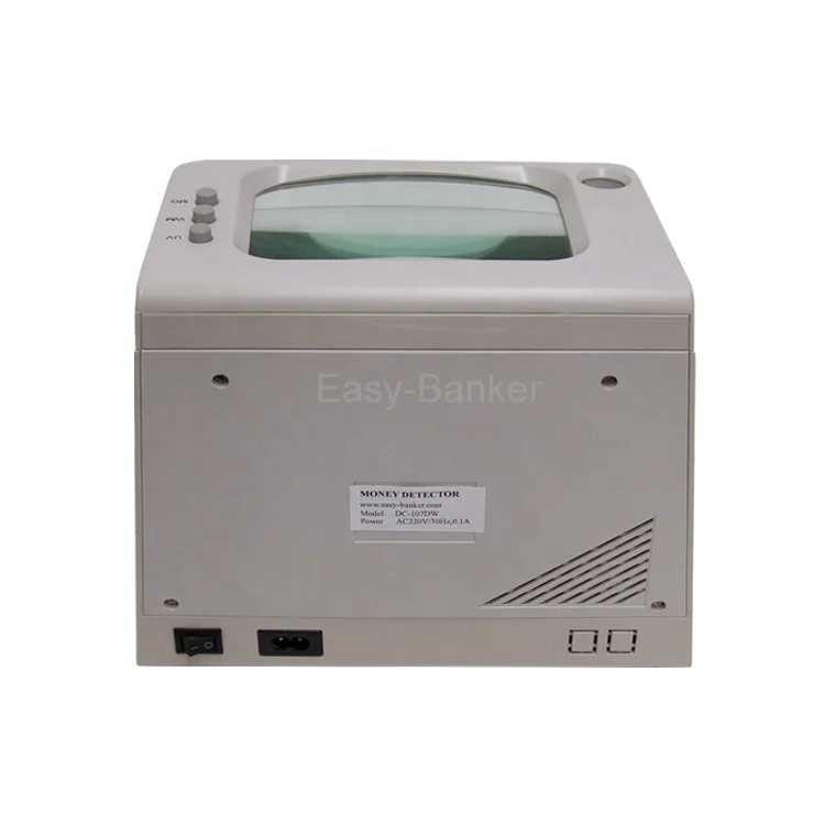 DC-107DW Electronic Real Money Detector  Micro-printing detection money detector with uv money detector with uv