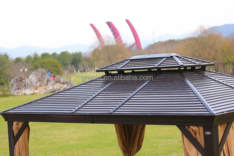 Hot sale outdoor furniture bistro aluminium gazebo large size pavilion