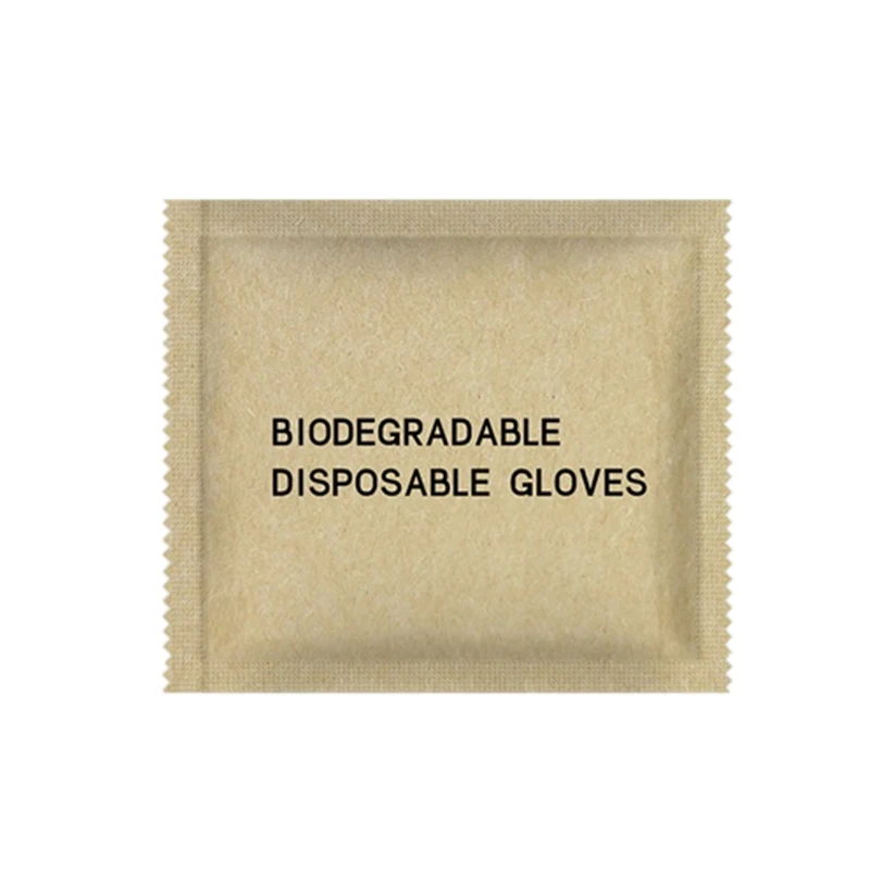 Fully degradable biodegradable environmentally friendly Practical Keep Cleaning Transparent PLA Clear Plastic Disposable Gloves