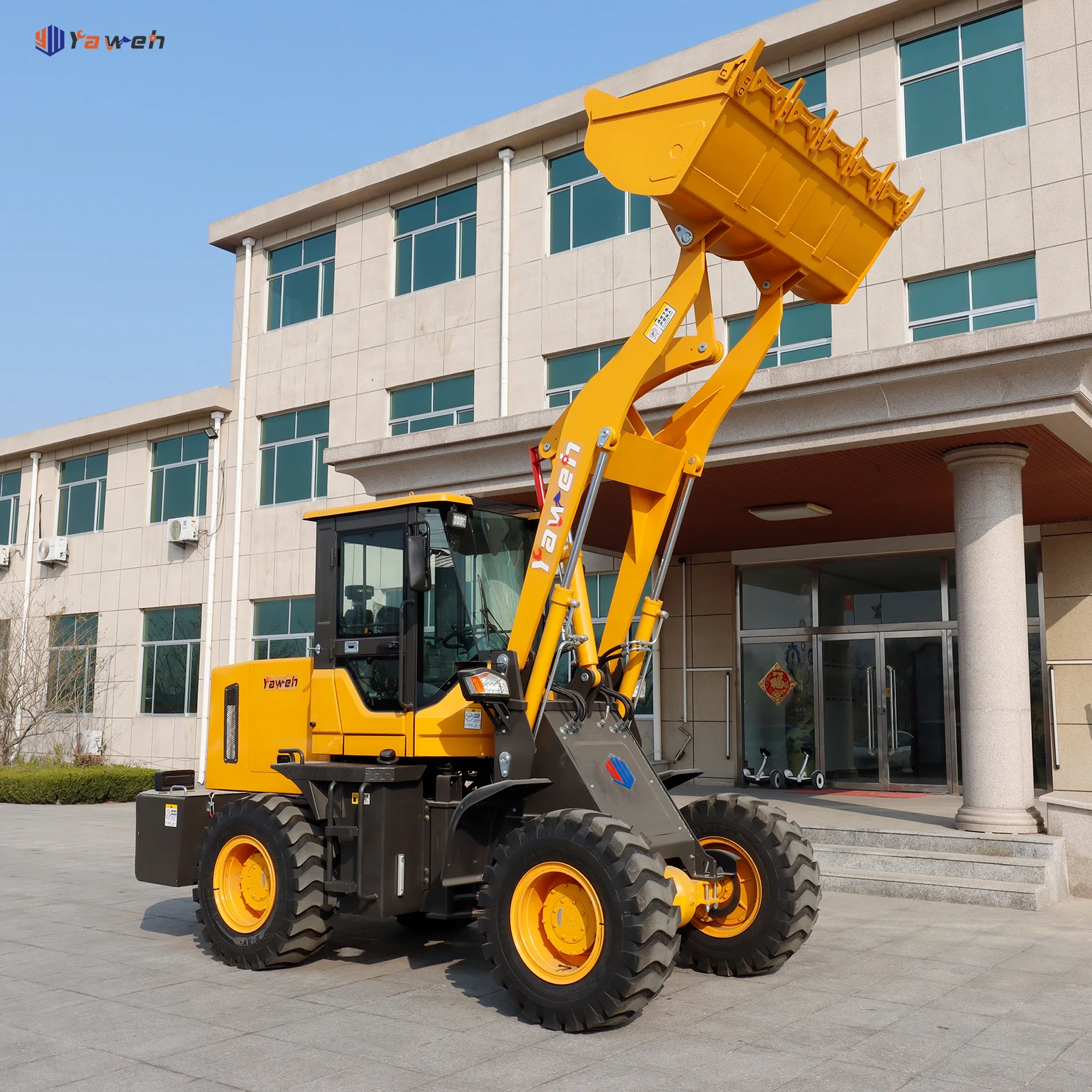 Yaweh 942 China  multifunction mini articulated wheel loaders 2 ton mini front loaders small garden tractor farm loader