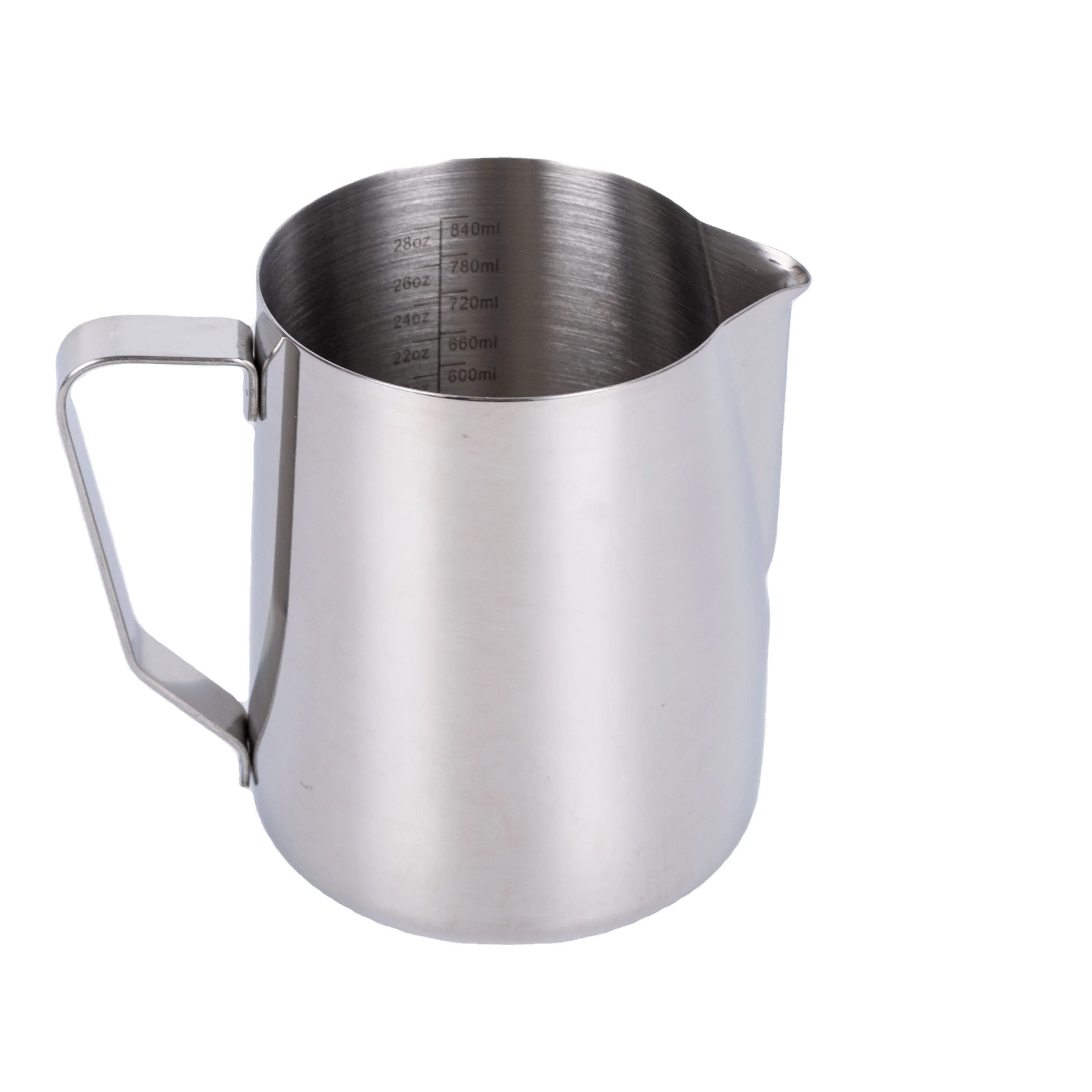 350ml Silver Stainless Steel Frothing Espresso Pitcher Mug Milk Pot Coffee Cups Latte Art Milk Frother Frothing Jug