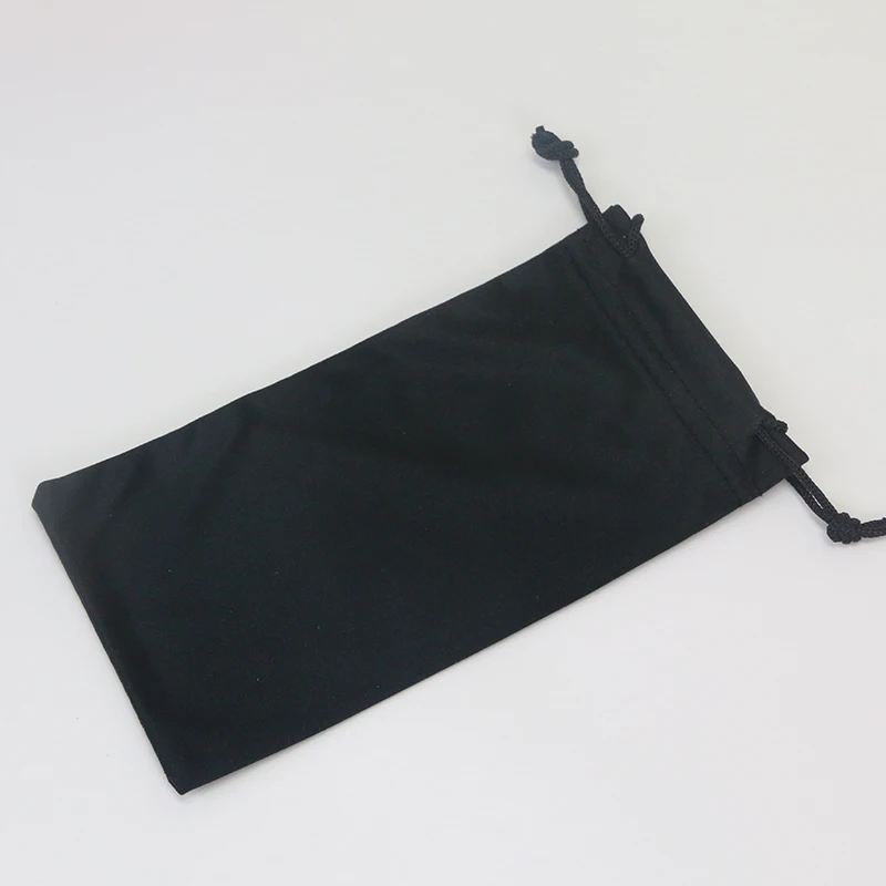 Black Microfiber Sunglasses Case Pouch Eyeglass Case Pouch Bags With Logo