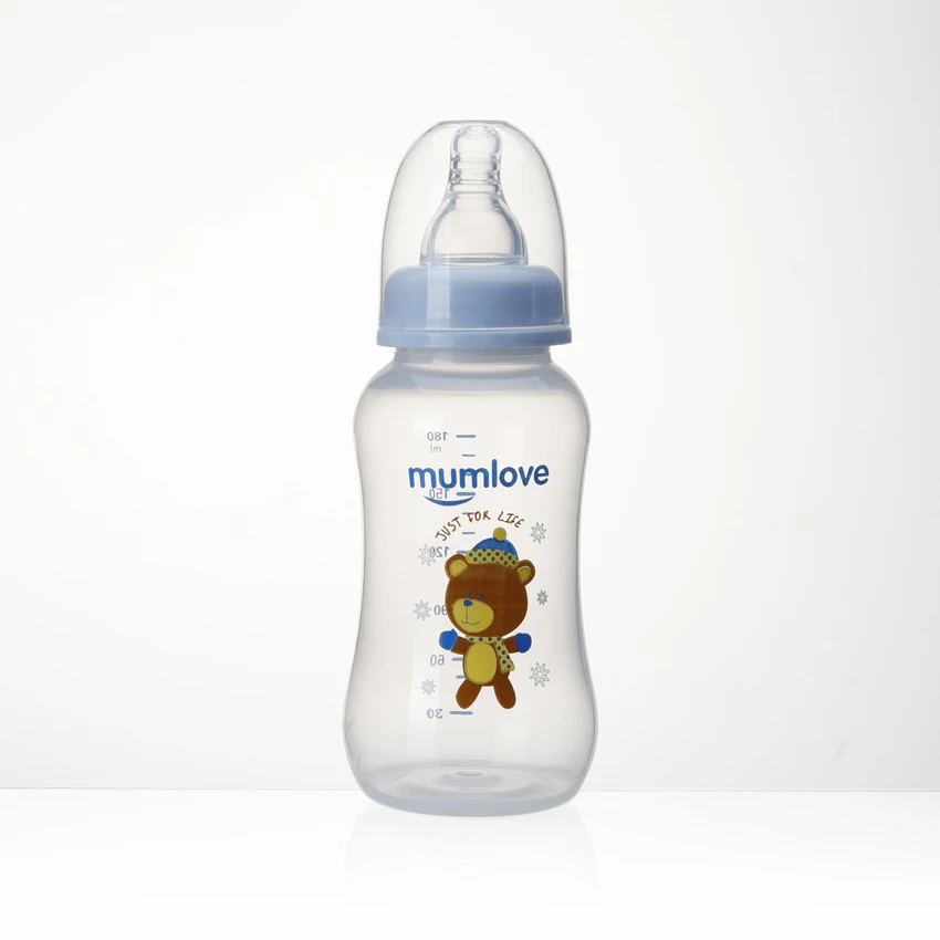 Mumlove 180 мл 6 унций BPA бесплатно пищевой пластик pp/pc забавная мини-бутылочка для молока новорожденных детская бутылочка кормления