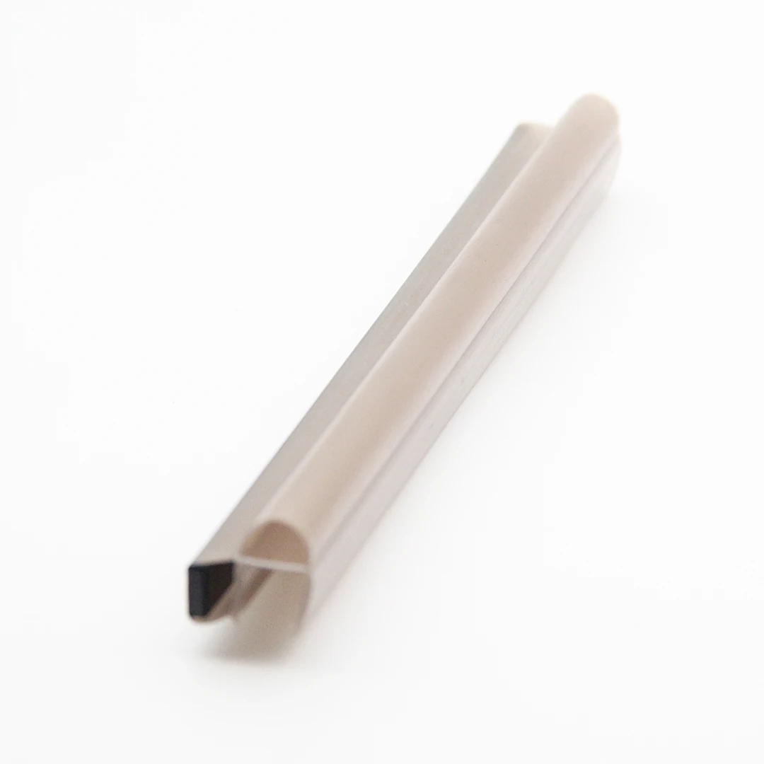 Coffee A type PVC shower door side magnetic strip with self-adhesive shower curtain liner magnet