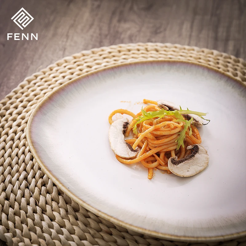 European Style Irregular square shape Porcelain dinner Plate & dishes luxury plates ceramic for Wedding Restaurant Use