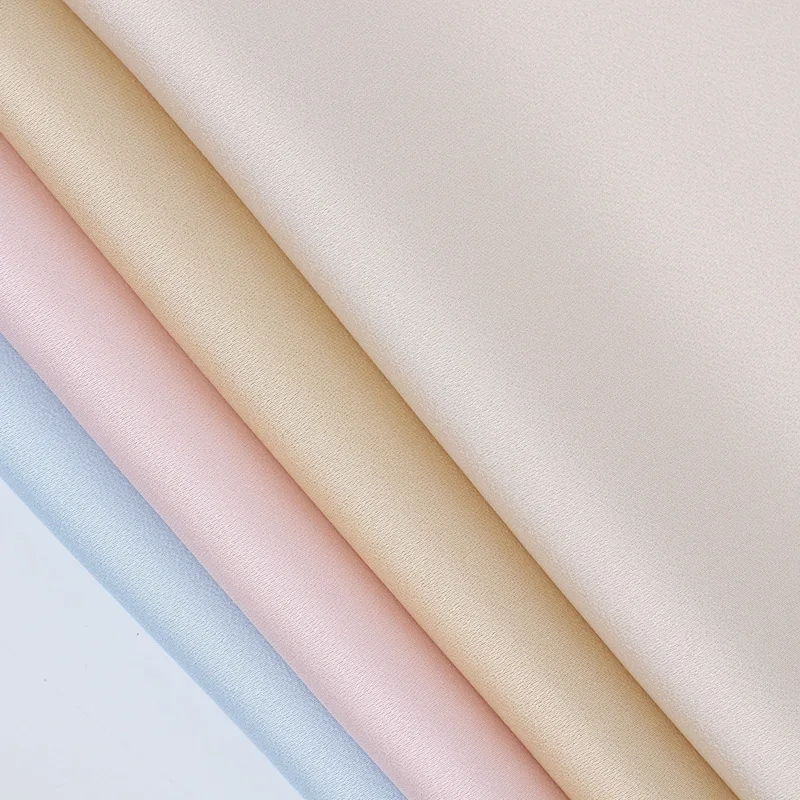Factory wholesale 100%polyester satin fabric silk for duchess wedding draping fabric