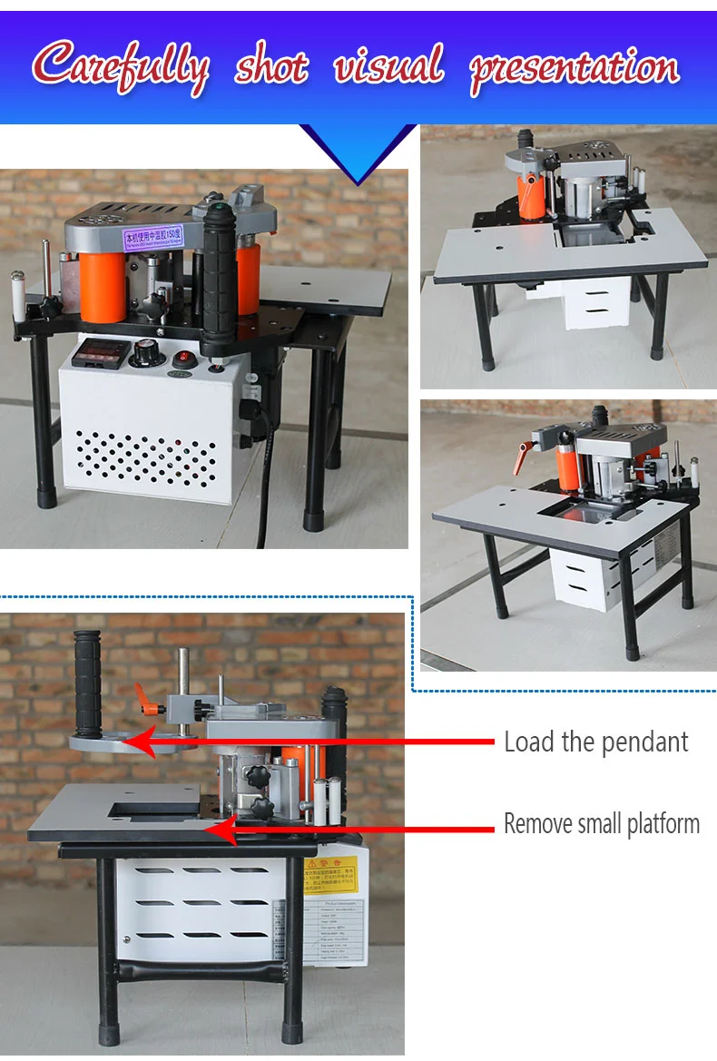 FKAI Portable Wood Based Panels Machinery Corner Rounding Trimming Edge Banding Machine